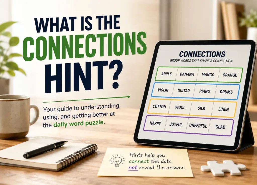 What Is the Connections Hint? Connections hint