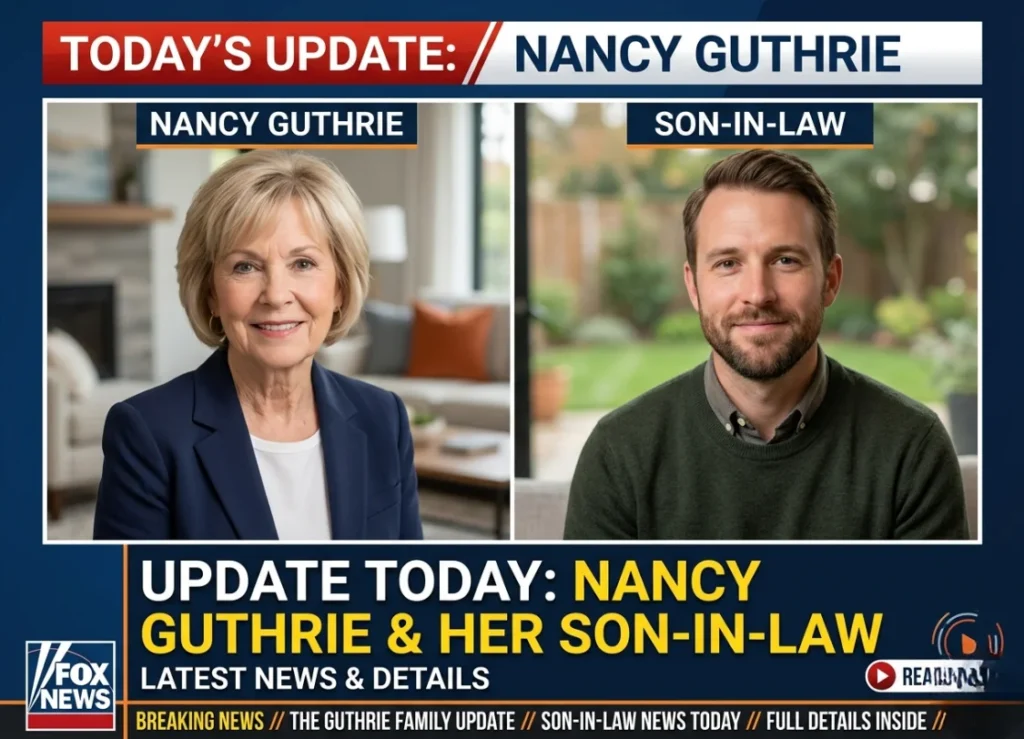 What Is the Latest News About Nancy Guthrie Update Today Son-in-Law? Nancy Guthrie Update Today Son-in-Law